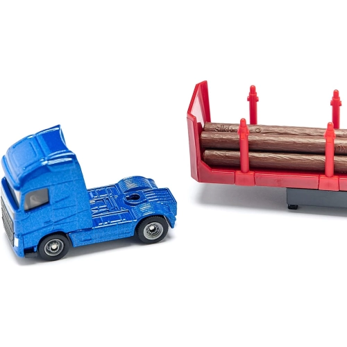 Samochód ciężarowy do transportu drewna model metalowy SIKU S1659